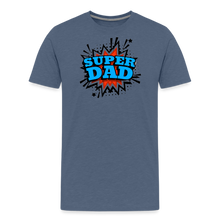 Dad Force One: Soaring in 'Super Dad' Style Men's Premium T-Shirt - heather blue