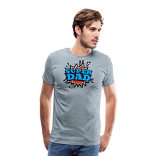 Dad Force One: Soaring in 'Super Dad' Style Men's Premium T-Shirt - heather ice blue