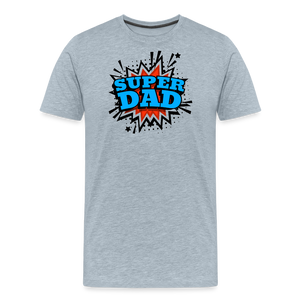 Dad Force One: Soaring in 'Super Dad' Style Men's Premium T-Shirt - heather ice blue