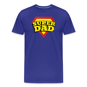 Dad's Heroic Adventures: The 'Super Dad' Chronicles Tee Men's Premium T-Shirt - royal blue