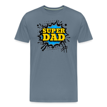 The Invincible Dad: Celebrating the 'Super Dad' Legacy Men's Premium T-Shirt - steel blue
