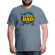 The Invincible Dad: Celebrating the 'Super Dad' Legacy Men's Premium T-Shirt - steel blue