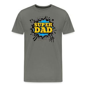 The Invincible Dad: Celebrating the 'Super Dad' Legacy Men's Premium T-Shirt - asphalt gray