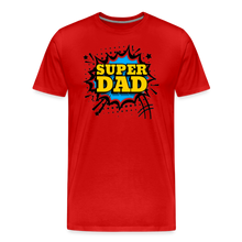 The Invincible Dad: Celebrating the 'Super Dad' Legacy Men's Premium T-Shirt - red