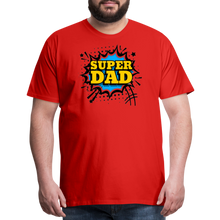 The Invincible Dad: Celebrating the 'Super Dad' Legacy Men's Premium T-Shirt - red