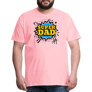 The Invincible Dad: Celebrating the 'Super Dad' Legacy Men's Premium T-Shirt - pink