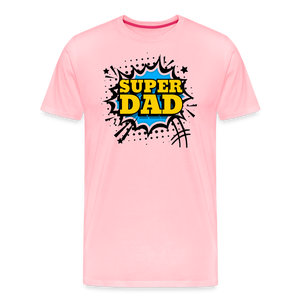 The Invincible Dad: Celebrating the 'Super Dad' Legacy Men's Premium T-Shirt - pink