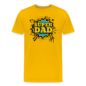 The Invincible Dad: Celebrating the 'Super Dad' Legacy Men's Premium T-Shirt - sun yellow
