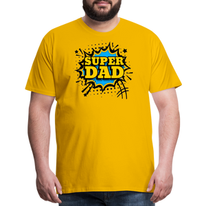 The Invincible Dad: Celebrating the 'Super Dad' Legacy Men's Premium T-Shirt - sun yellow