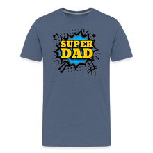 The Invincible Dad: Celebrating the 'Super Dad' Legacy Men's Premium T-Shirt - heather blue