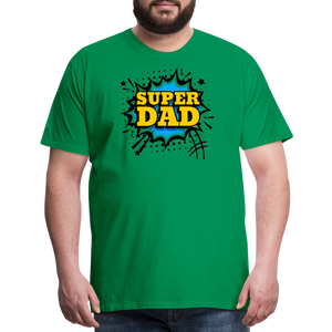 The Invincible Dad: Celebrating the 'Super Dad' Legacy Men's Premium T-Shirt - kelly green