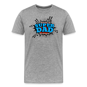 Defender of the Dad-verse: The 'Super Dad' Odyssey Tee Men's Premium T-Shirt - heather gray
