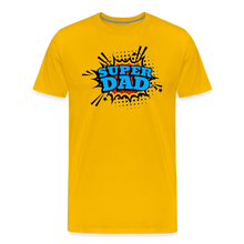 Defender of the Dad-verse: The 'Super Dad' Odyssey Tee Men's Premium T-Shirt - sun yellow