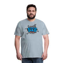 Defender of the Dad-verse: The 'Super Dad' Odyssey Tee Men's Premium T-Shirt - heather ice blue