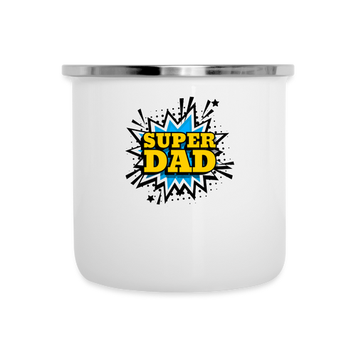 The 'Super Dad' Tribute Camper Mug - white