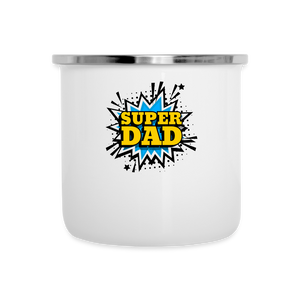 The 'Super Dad' Tribute Camper Mug - white