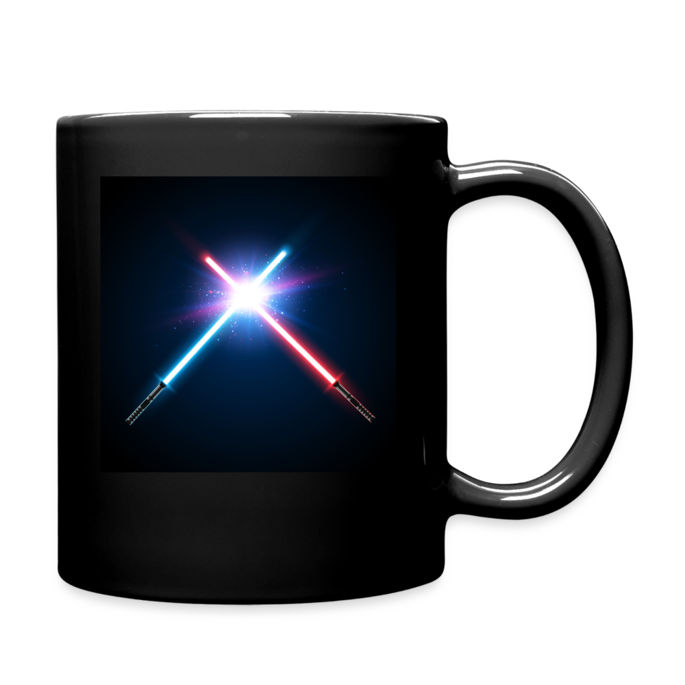 Galactic Guardian Mug: A Stellar Toast to Fatherhood Full Color Mug - black