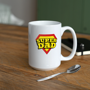 Dad's Heroic Adventures: The 'Super Dad' Chronicles Coffee/Tea Mug 15 oz - white