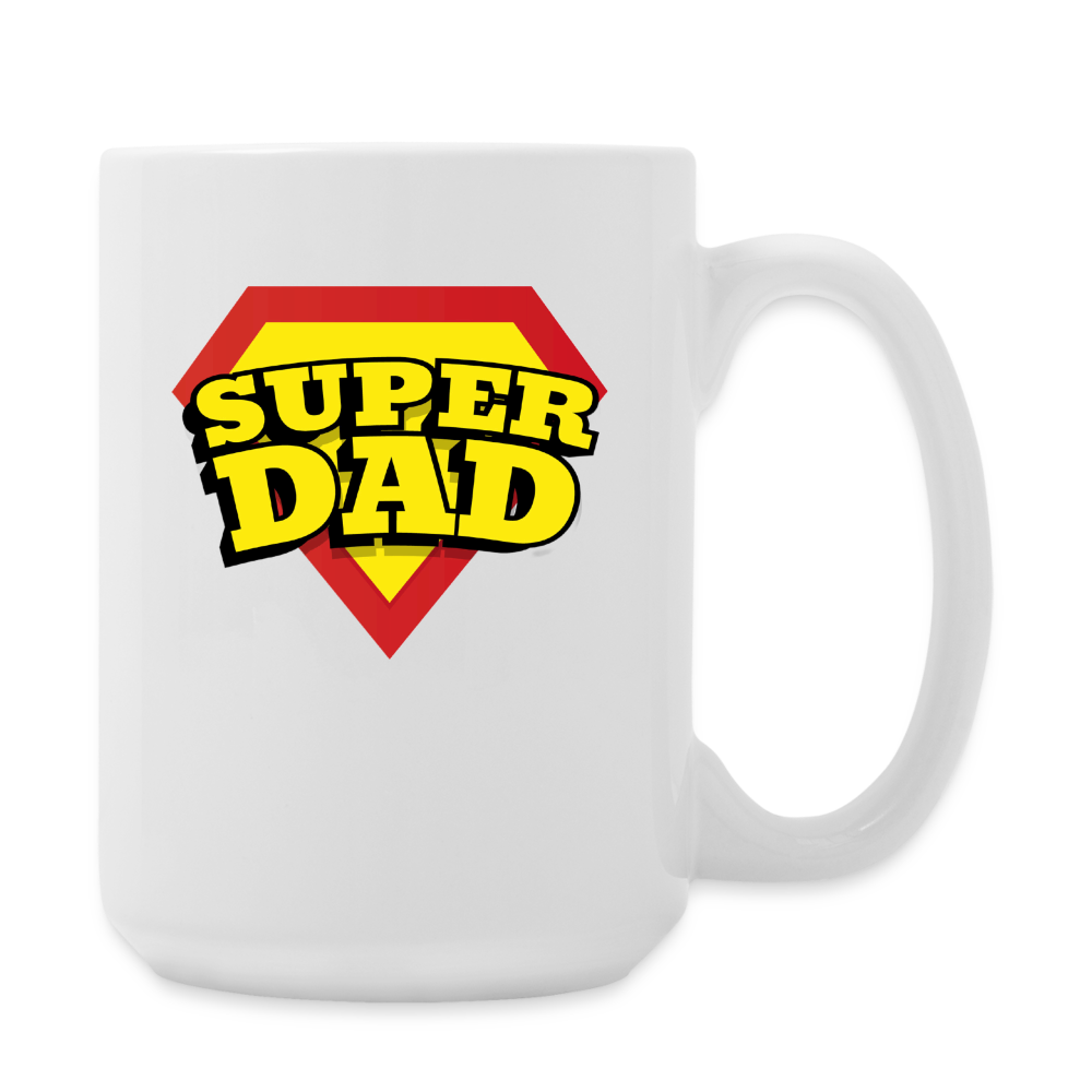 Dad's Heroic Adventures: The 'Super Dad' Chronicles Coffee/Tea Mug 15 oz - white