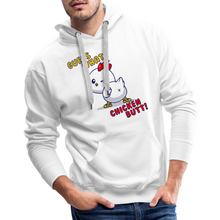 Cluckin' Surprise: The 'Guess What' Chicken Butt Premium Hoodie - white