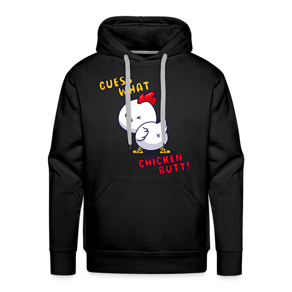 Cluckin' Surprise: The 'Guess What' Chicken Butt Premium Hoodie - black