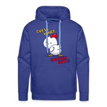 Cluckin' Surprise: The 'Guess What' Chicken Butt Premium Hoodie - royal blue