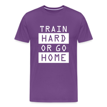 "Train Hard or Go Home" T-Shirt - Elevate Your Grit and Style - purple