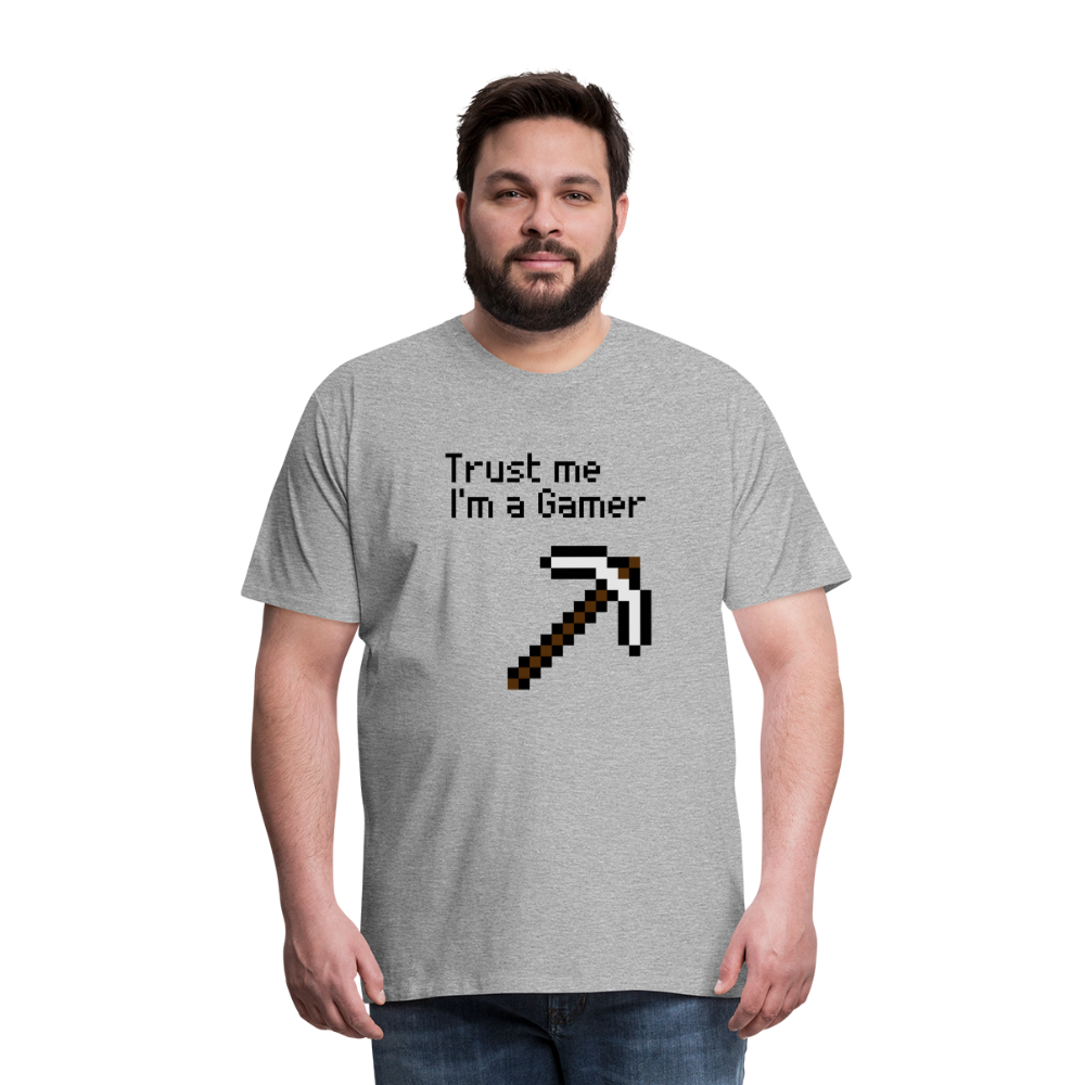 Game On: Trust Me, I'm a Gamer" T-Shirt - heather gray