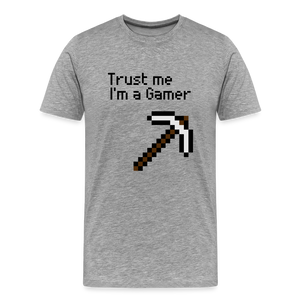 Game On: Trust Me, I'm a Gamer" T-Shirt - heather gray