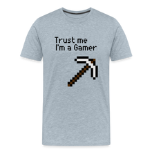 Game On: Trust Me, I'm a Gamer" T-Shirt - heather ice blue
