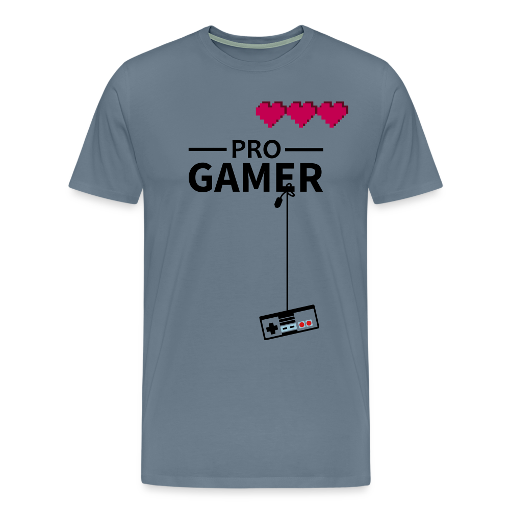Elevate Your Game: The 'Pro Gamer' T-Shirt - steel blue