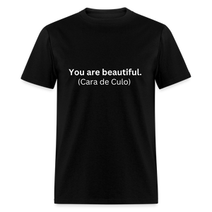 'You Are Beautiful' Spanish Learning T-shirt - black