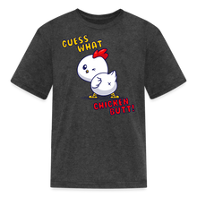 Cluckin' Surprise: The 'Guess What' Chicken Butt Tee Kids' T-Shirt - heather black