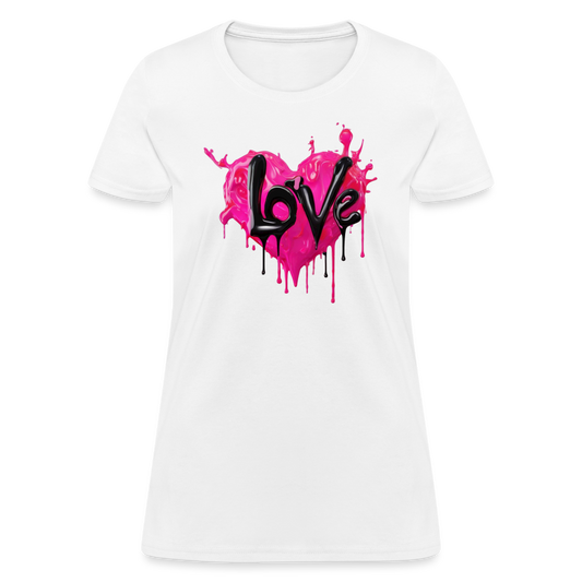 Women's Express Yourself 'LOVE' Shirt - white
