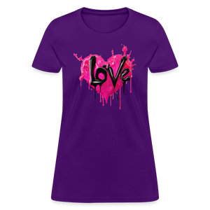 Women's Express Yourself 'LOVE' Shirt - purple