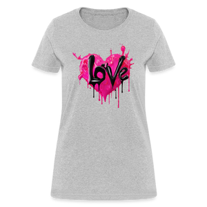 Women's Express Yourself 'LOVE' Shirt - heather gray