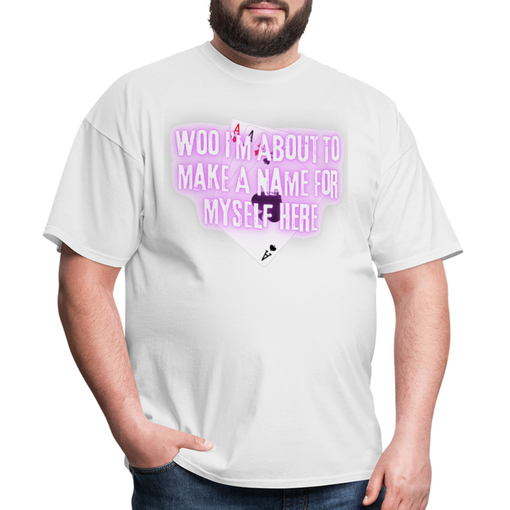 Gambit Woo I'm About To Make A Name" T-Shirt - white