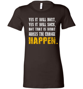 Make change HAPPEN - Fitness Motivation Tee