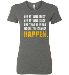 Make change HAPPEN - Fitness Motivation Tee