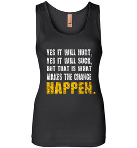 Make change HAPPEN - Fitness Motivation Tee