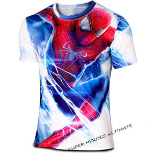 Spider-Man Web Swing Active wear Quick Dry Sport Tech Shirt