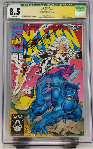 X-Men (1991 1st Series) #1A CGC Signature Series Jim Lee Chris Claremont CGC 8.5