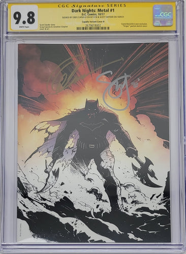 Dark Nights Metal #1 Exclusive Virgin Variant Cover SIGNED CGC 9.8