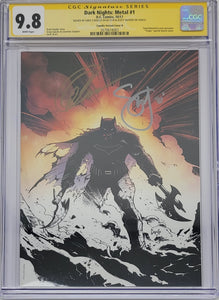 Dark Nights Metal #1 Exclusive Virgin Variant Cover SIGNED CGC 9.8