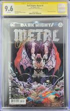 Dark Nights: Metal #3 Embossed Silver Foil Cover Greg Capullo SIGNED CGC 9.6