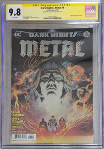 Dark Nights: Metal #2 Embossed Silver Foil Cover SIGNED CGC 9.8
