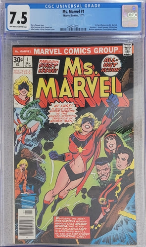 Ms. Marvel (1977 1st Series) #1 (1st Appearance Carol Danvers as Ms. Marvel) CGC 7.5