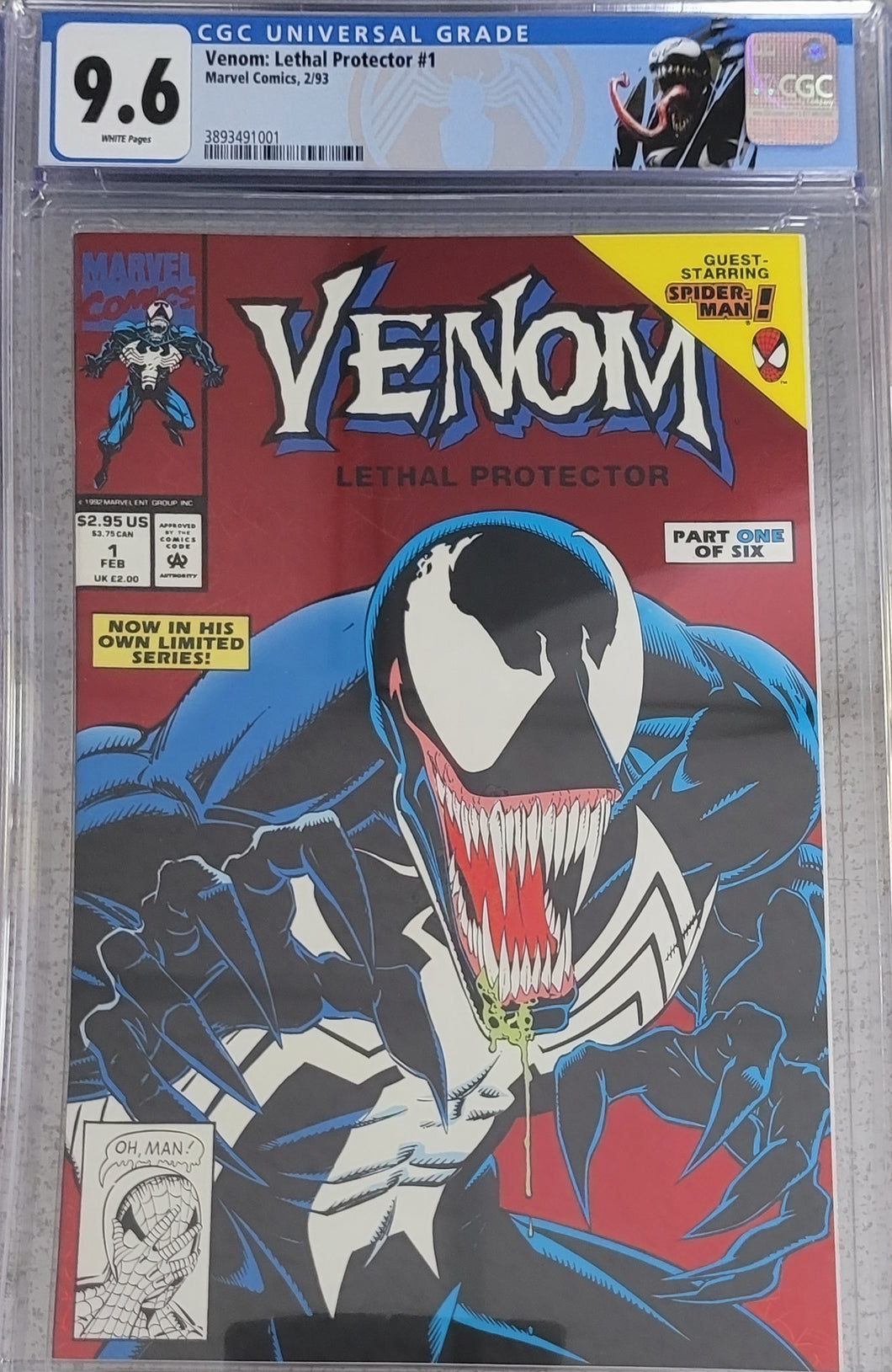 Venom Lethal Protector #1 (1st Venom Solo Series) CGC 9.6
