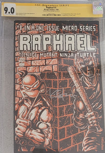 1st App Teenage Mutant Ninja Turtles Raphael (1985 Mirage Studio) #1 CGC 9.0 SIGNED BY Kevin Eastman