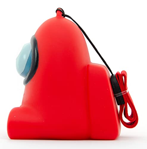 YuMe Among Us Official Toikido LED Light-up Crewmate Flashlight with Hand and Bag Strap Toys Keychain for Backpacks - Red & Yellow 2-Pack